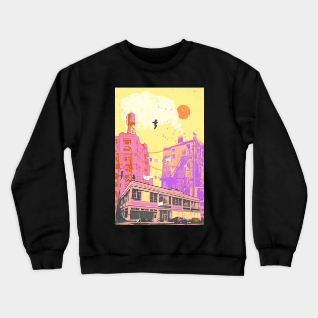 CITY TOWN Crewneck Sweatshirt by Showdeer